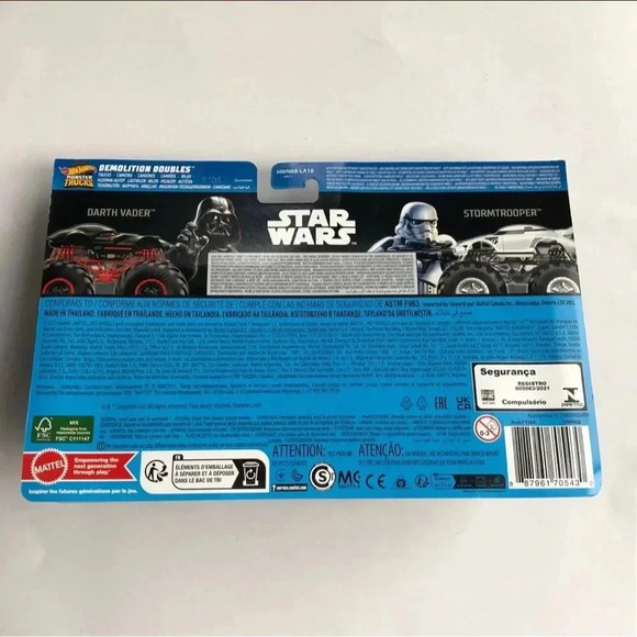 Hot Wheels Monster Trucks - Star Wars Darth Vader & Stormtrooper - BRAND NEW!! - Picture 2 of 4